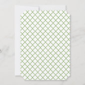 Invitation Fête de naissance Petite Pousse Vert Sauge Quatref (Dos)