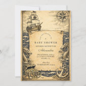 Invitation Fête de naissance pirate de conte classique (Devant)