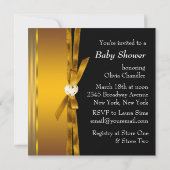 Invitation Fête de naissance pour bébé garçon au thème calèch (Dos)
