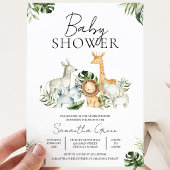 Invitation Fête de naissance Safari Jungle