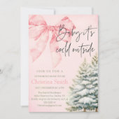 Invitation Fête de Naissance Unique pour Bébé Fille au Cours (Devant)