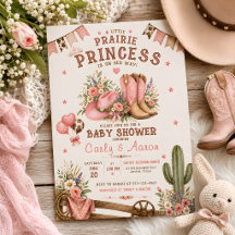 Fête de naissance Western Prairie Princess