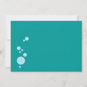 Invitation Fête de natation des sirènes et des ballons (Dos)