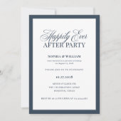 Invitation Fête de Navy Happily Ever After, Réception de Mari (Devant)