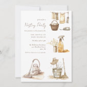 Invitation Fête de nidification de couleur d'eau neutre (Devant)