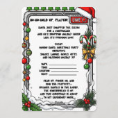 Invitation Fête de Noël (Dos)