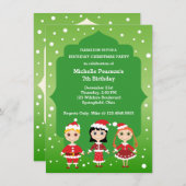 Invitation Fête de Noël (Devant / Derrière)