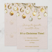 Invitation fête de Noël (Devant / Derrière)