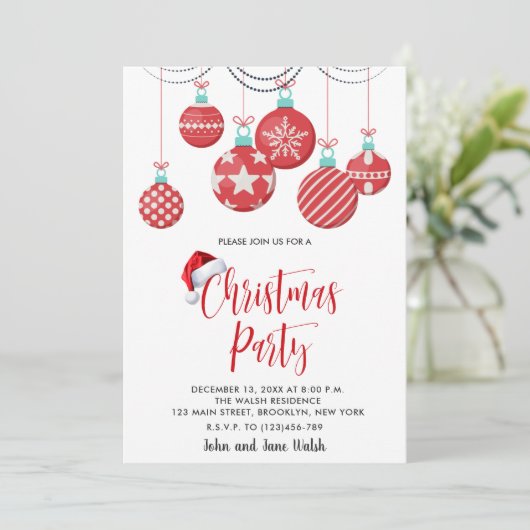 Invitation Fête de Noël (Debout devant)