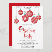 Invitation Fête de Noël (Devant / Derrière)