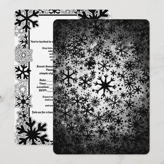 Invitation Fête de Noël (Devant / Derrière)