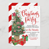 Invitation Fête de Noël (Devant / Derrière)