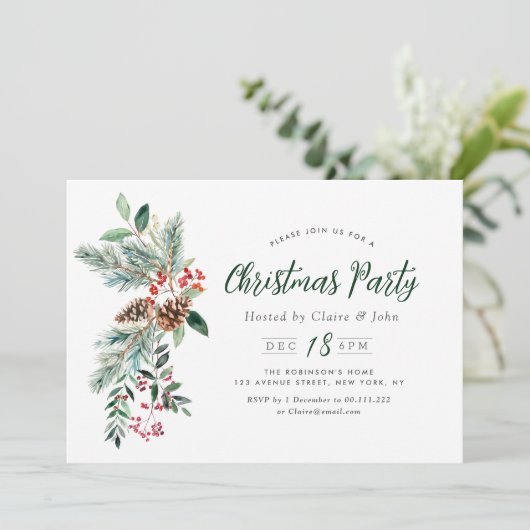 Invitation fête de noël (Debout devant)