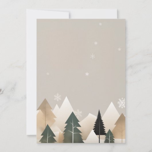 Invitation fête de Noël (Dos)