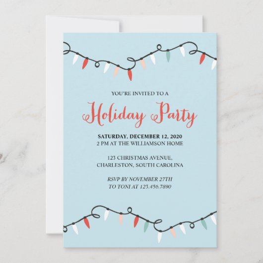 Invitation Fête de Noël (Devant)