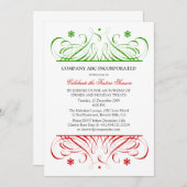 Invitation Fête de Noël (Devant / Derrière)