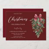 Invitation Fête de Noël (Devant / Derrière)