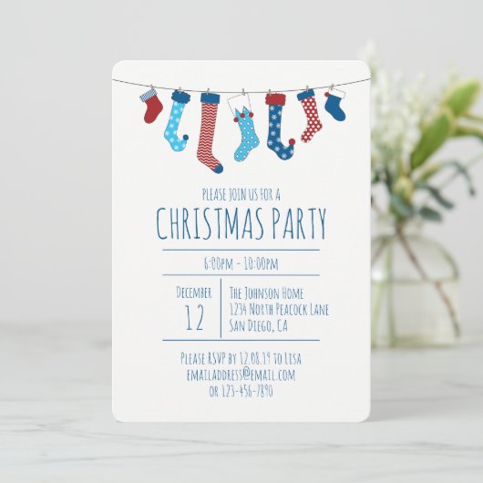 Invitation Fête de Noël (Debout devant)