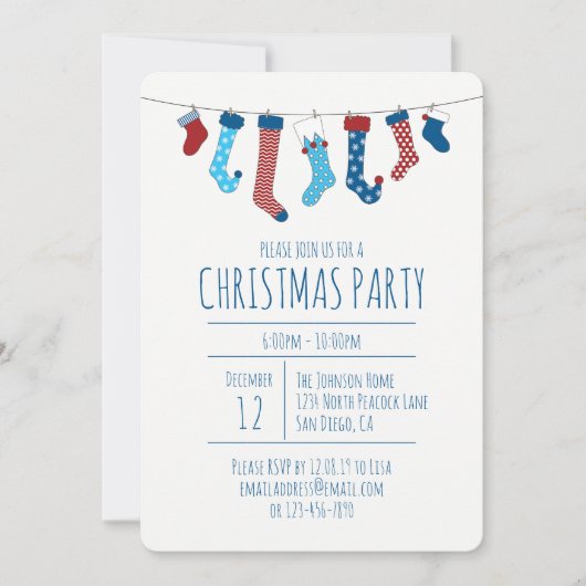 Invitation Fête de Noël (Devant)