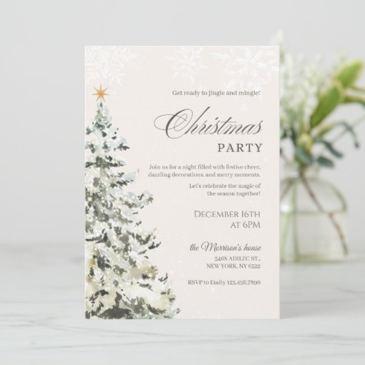 Invitation Fête de Noël (Debout devant)