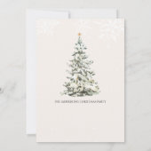 Invitation Fête de Noël (Dos)