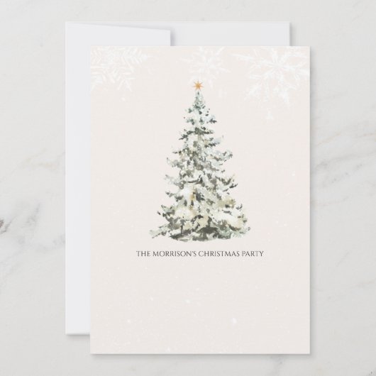 Invitation Fête de Noël (Dos)