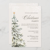 Invitation Fête de Noël (Devant / Derrière)