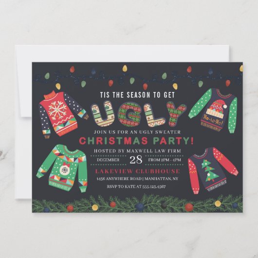 Invitation Fête de Noël (Devant)