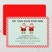 Invitation Fête de Noël (Devant / Derrière)