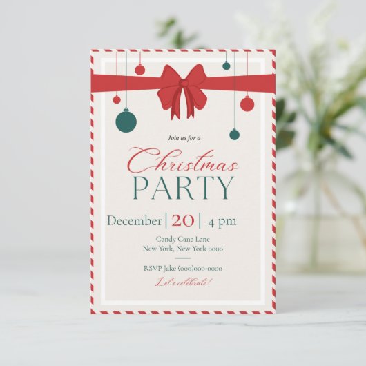 Invitation Fête de Noël (Debout devant)