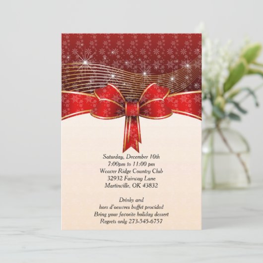 Invitation Fête de Noël (Debout devant)