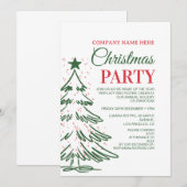 Invitation Fête de Noël (Devant / Derrière)