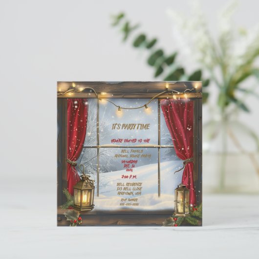 Invitation Fête de Noël (Debout devant)