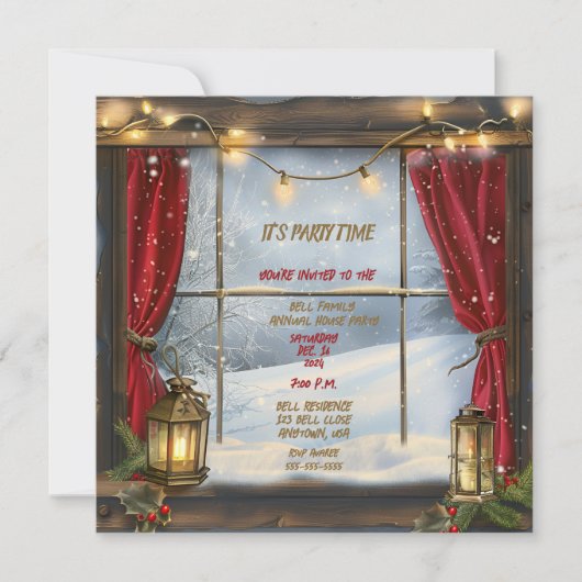 Invitation Fête de Noël (Devant)