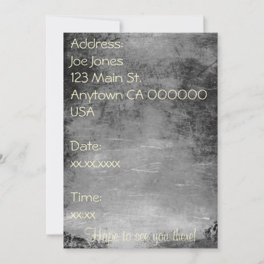 Invitation Fête de Noël (Dos)