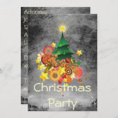 Invitation Fête de Noël (Devant / Derrière)