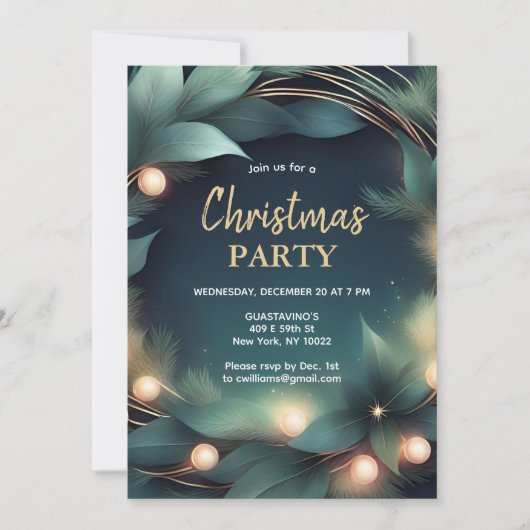 Invitation Fête de Noël (Devant)