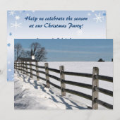 Invitation Fête de Noël (Devant / Derrière)