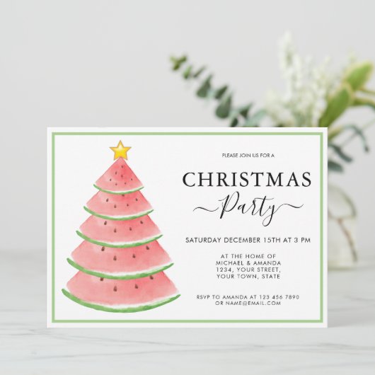 Invitation Fête de Noël (Debout devant)