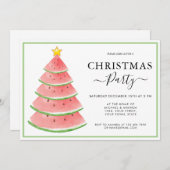 Invitation Fête de Noël (Devant / Derrière)