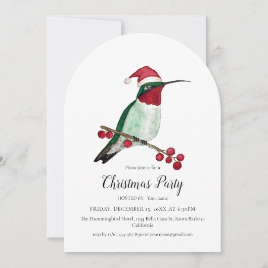 Invitation Fête de Noël (Devant)