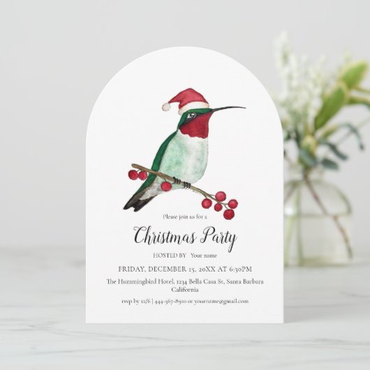 Invitation Fête de Noël (Debout devant)