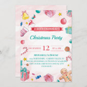 Invitation fête de noël (Devant / Derrière)