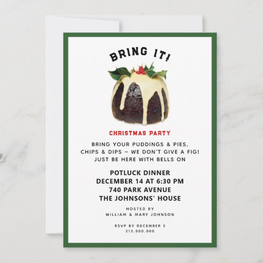 Invitation Fête de Noël (Devant)