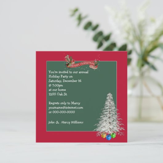 Invitation Fête de Noël (Debout devant)