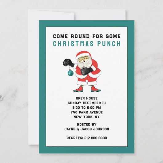 Invitation Fête de Noël (Devant)