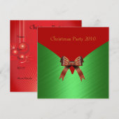 Invitation Fête de Noël (Devant / Derrière)