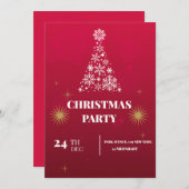 Invitation fête de Noël (Devant / Derrière)