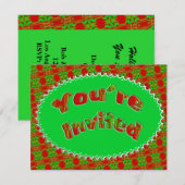 Invitation fête de Noël (Devant / Derrière)