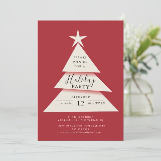 Invitation Fête de Noël (Debout devant)